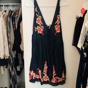 Free people navy tunic dress size medium